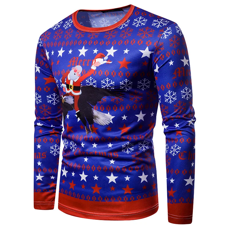 Мужская футболка с длинным рукавом и круглым вырезом из полиэстера | одежда