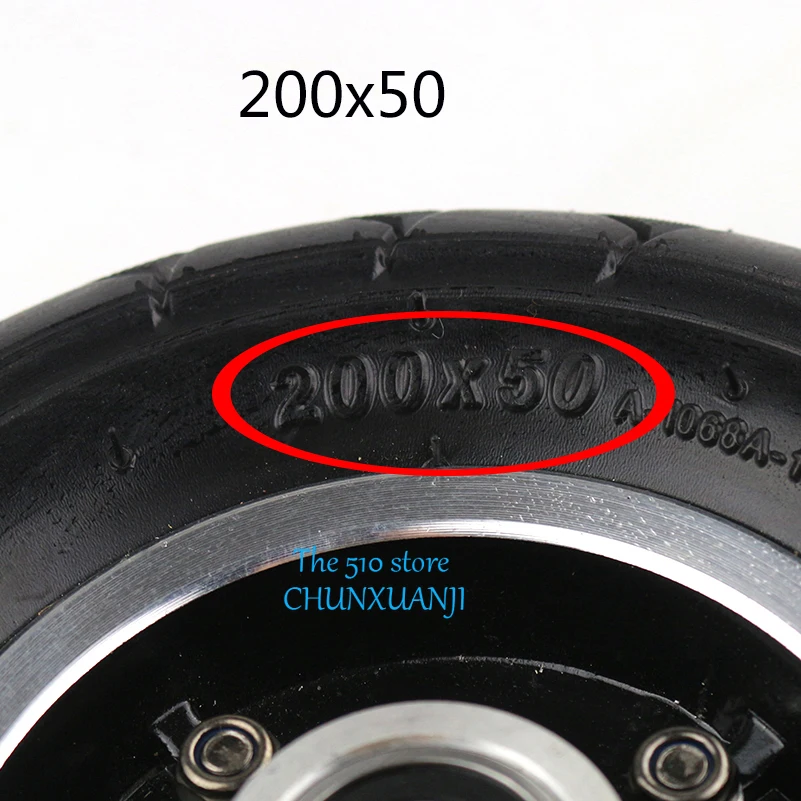 

200x50 hota Electric Scooter Tyre With Wheel Hub 8" Scooter Tyre Inflation Electric Vehicle Aluminium Alloy Wheel balance