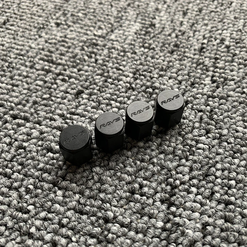 

Универсальный JDM из кованого алюминия, темно-серого цвета, VOLK RACING RAYS крышки стержня вентиля шины, 4 шт.