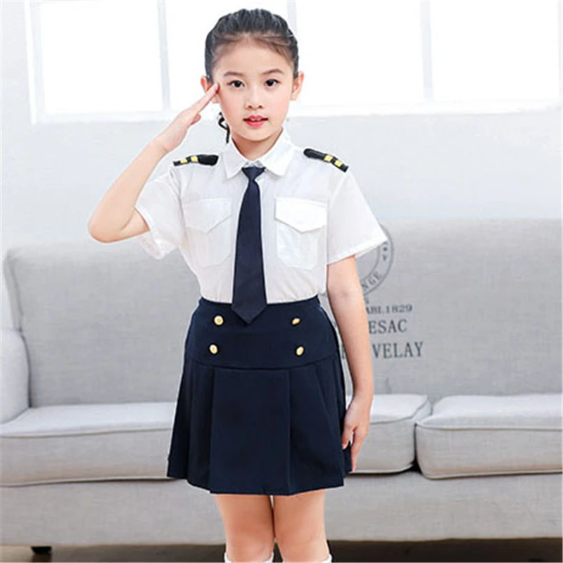 Color 1 Suit Детская Сейлор Мун японская школьная форма стиль Kawaii для девочек и мальчиков корейский стиль военный карнавальный костюм Хэллоуина для детей - Цвет: Color 1 Suit