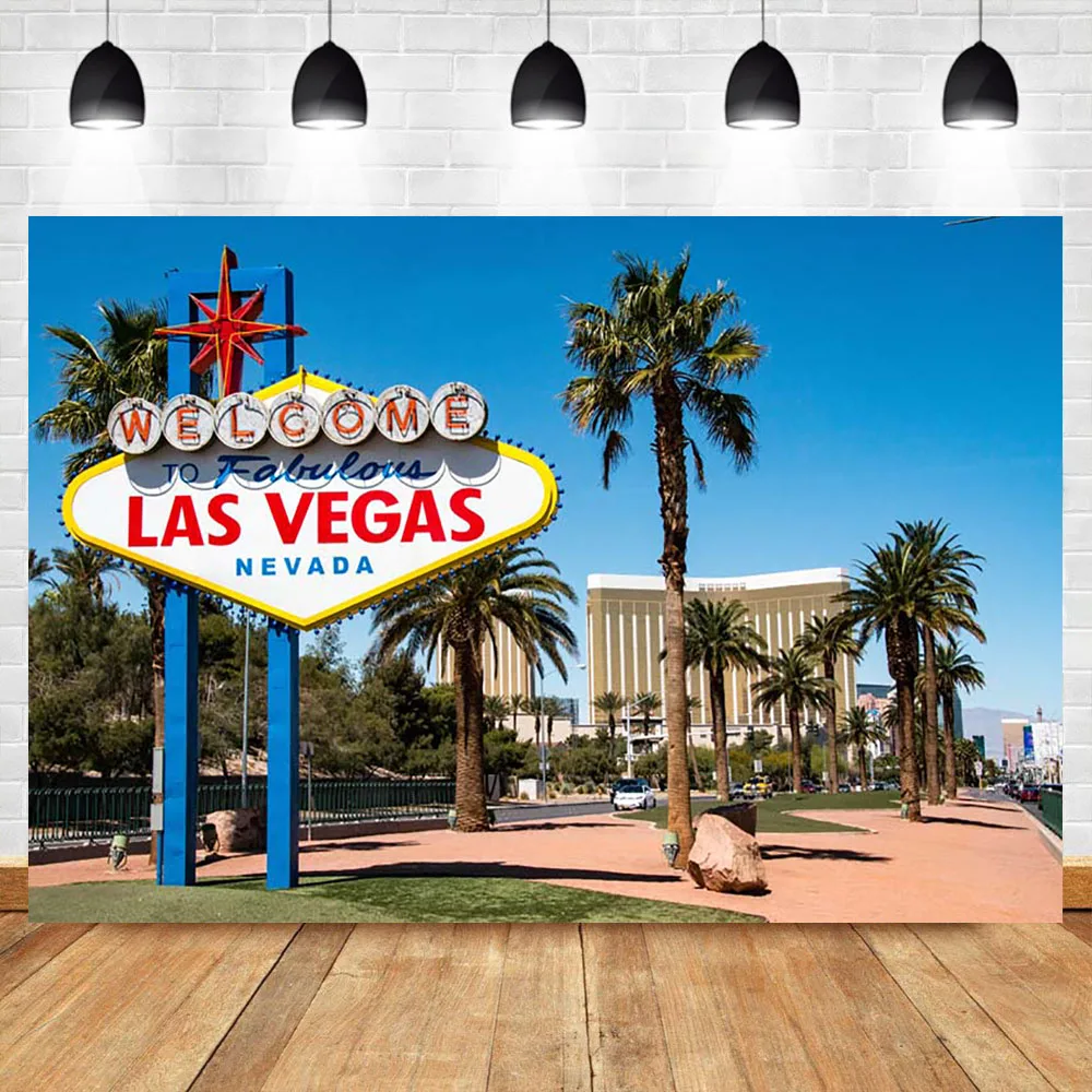NeoBack Las Vegas фон для фотосъемки на день рождения вечеринка Декор баннер|Фон
