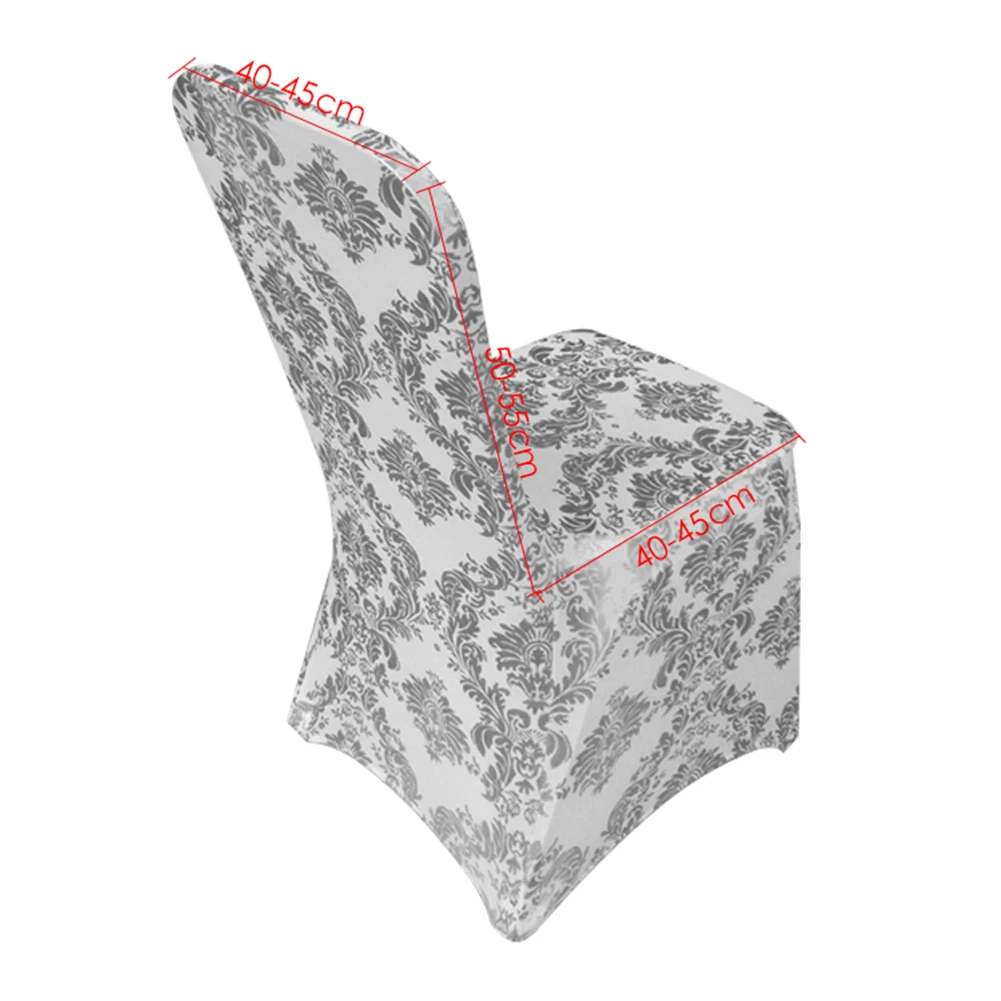 Чехол на стул с бронзовым золотым принтом эластичные чехлы стулья из спандекса