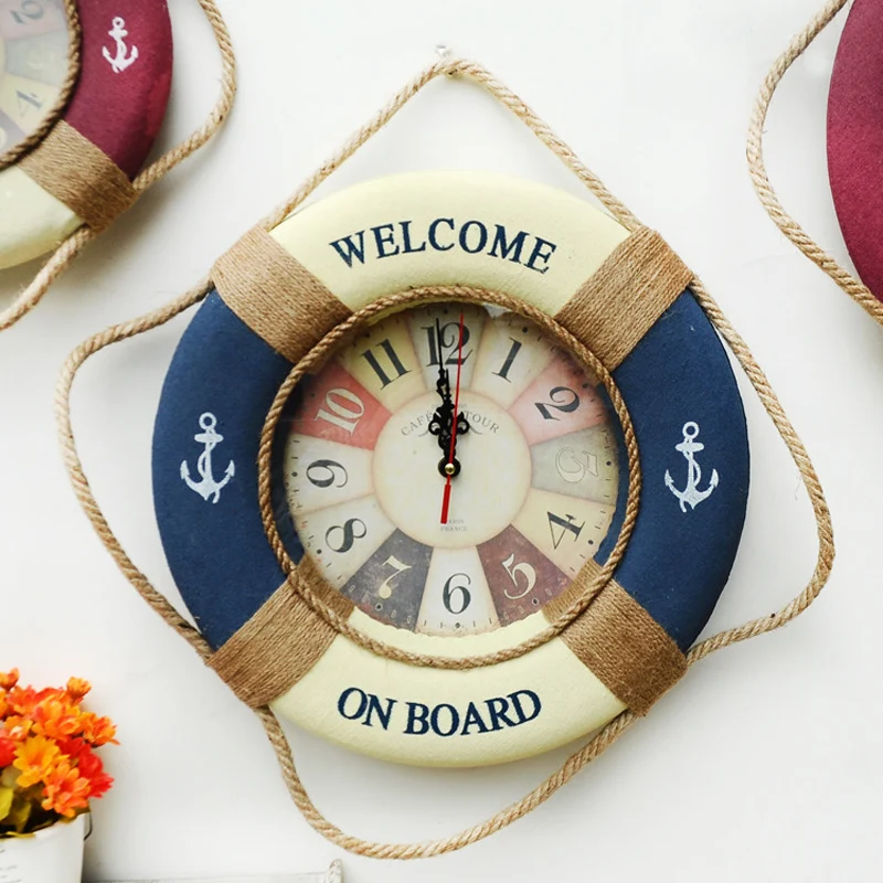 Настенные часы BB50W в винтажном стиле деревянные бесшумные комнатные украшения