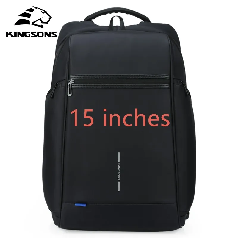 15 inches KINGSONS новая Для мужчин Для женщин 15 17 дюймов рюкзак для ноутбука моды многослойная космическая износостойкая Бизнес рюкзак для отдыха и путешествий - Цвет: 15 inches