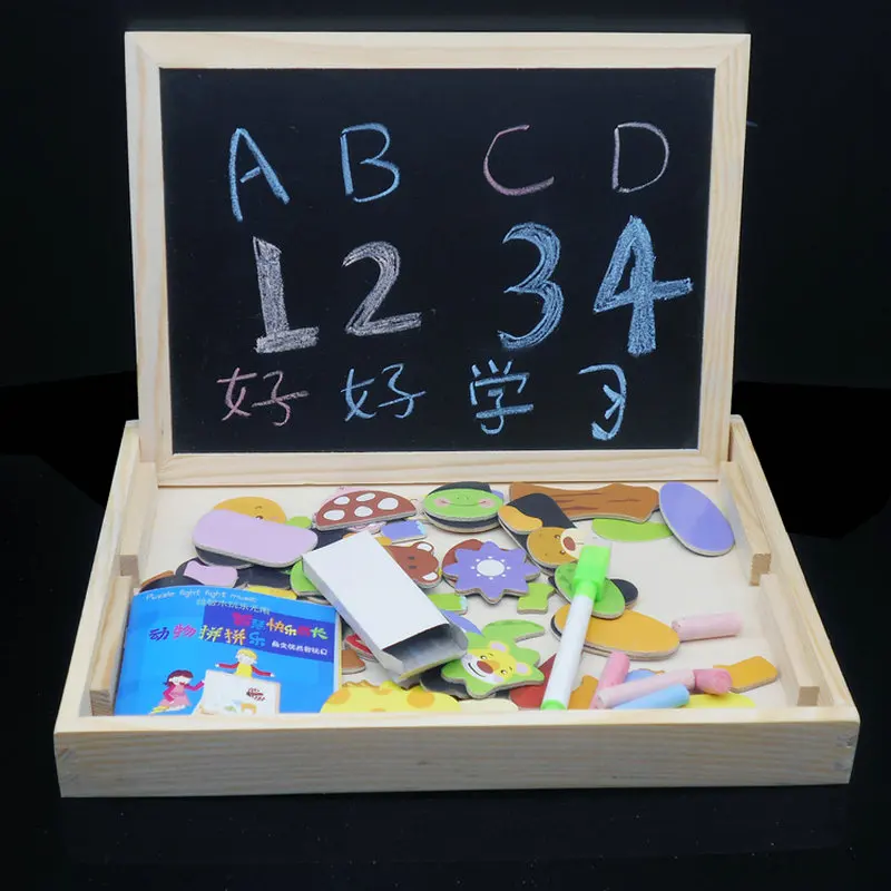 Бесплатная доставка детские развивающие игрушки магнитный 3D пазл творческий