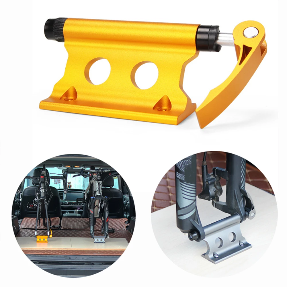 

Car Roof MTB Bike Rack Quick-release Fork Installation Mount Holder Lock Truck Cycle Mount Rack Block Bicycle Accessories