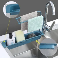 sink stand kitchen sink organizer dish drainer telescopic rack for sinks towel soap sponge holder sinks shelf kitchen storage