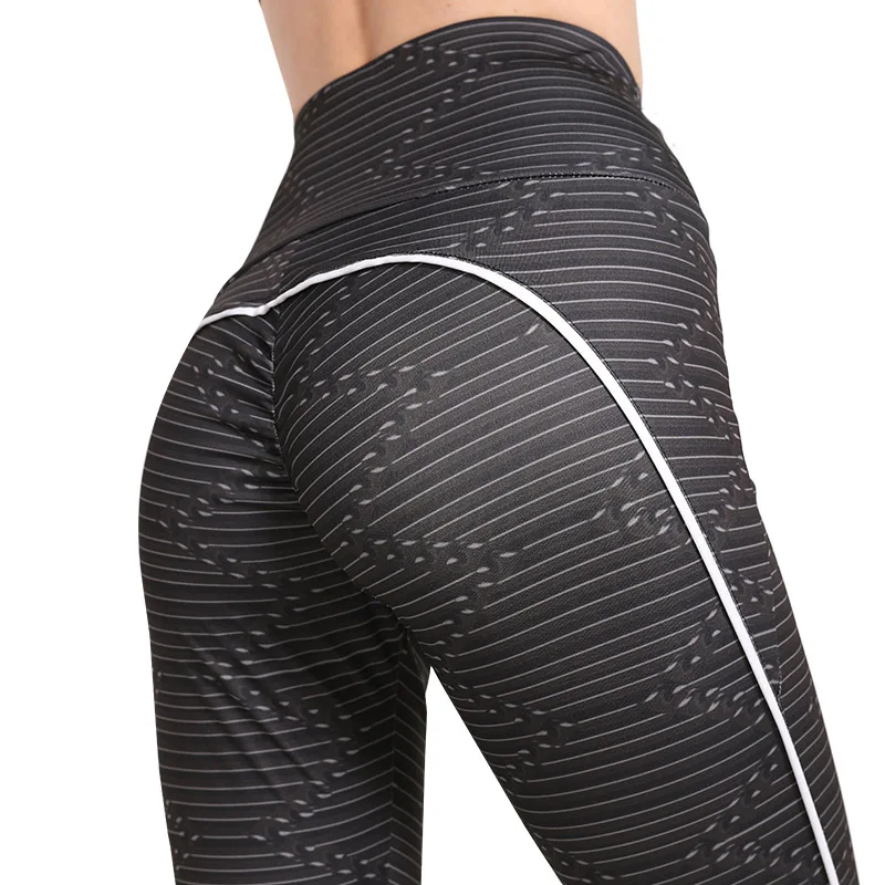SALSPOR Women Digital Printing Yoga Pants Gym Sport Slim Fit High Elastic Push Up Leggings Fitness Running Work Out | Спорт и