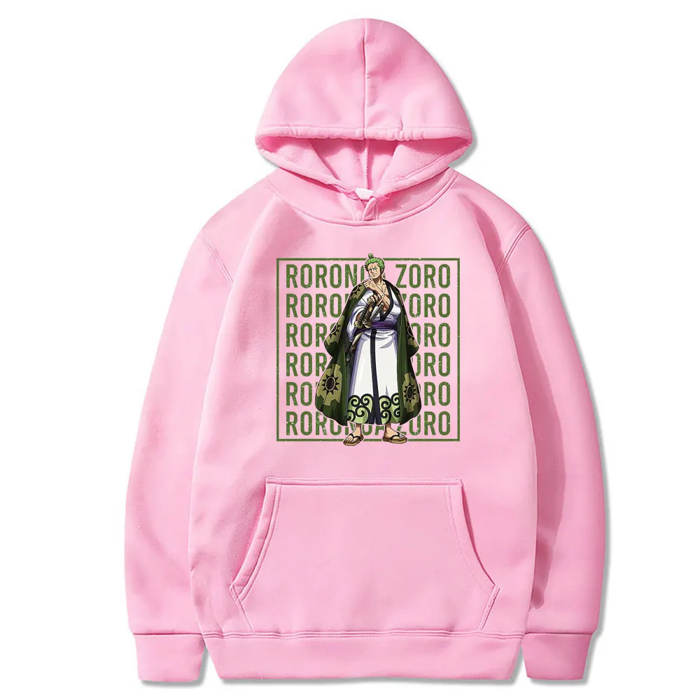

Roronoa Zoro Anime print hoodie men One Piece pullover Sweatshirt mens Street Harajuku Hoodie men Fashion all-match Men's coat