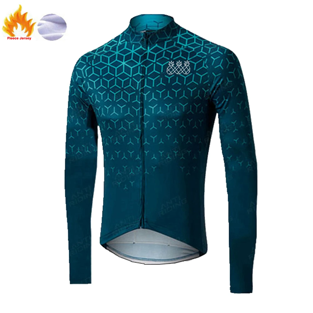 

Зимняя Теплая Флисовая веломайка 2021, горный велосипед, гоночный велосипед, велосипедная одежда для горного велосипеда, одежда для велоспор...