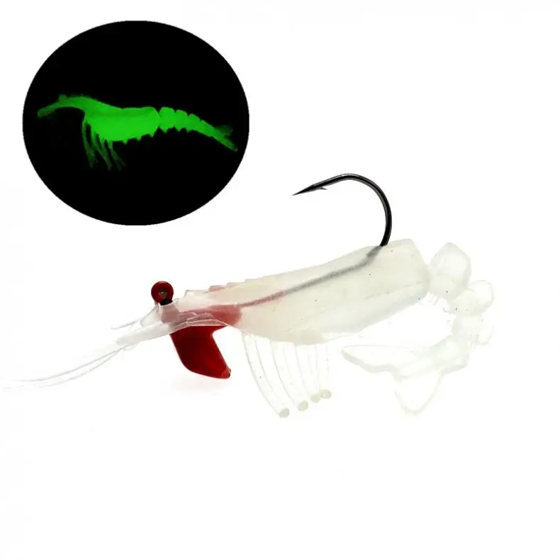 11 5 см 12 г мягкие креветки рыболовные приманки светящаяся приманка в виде