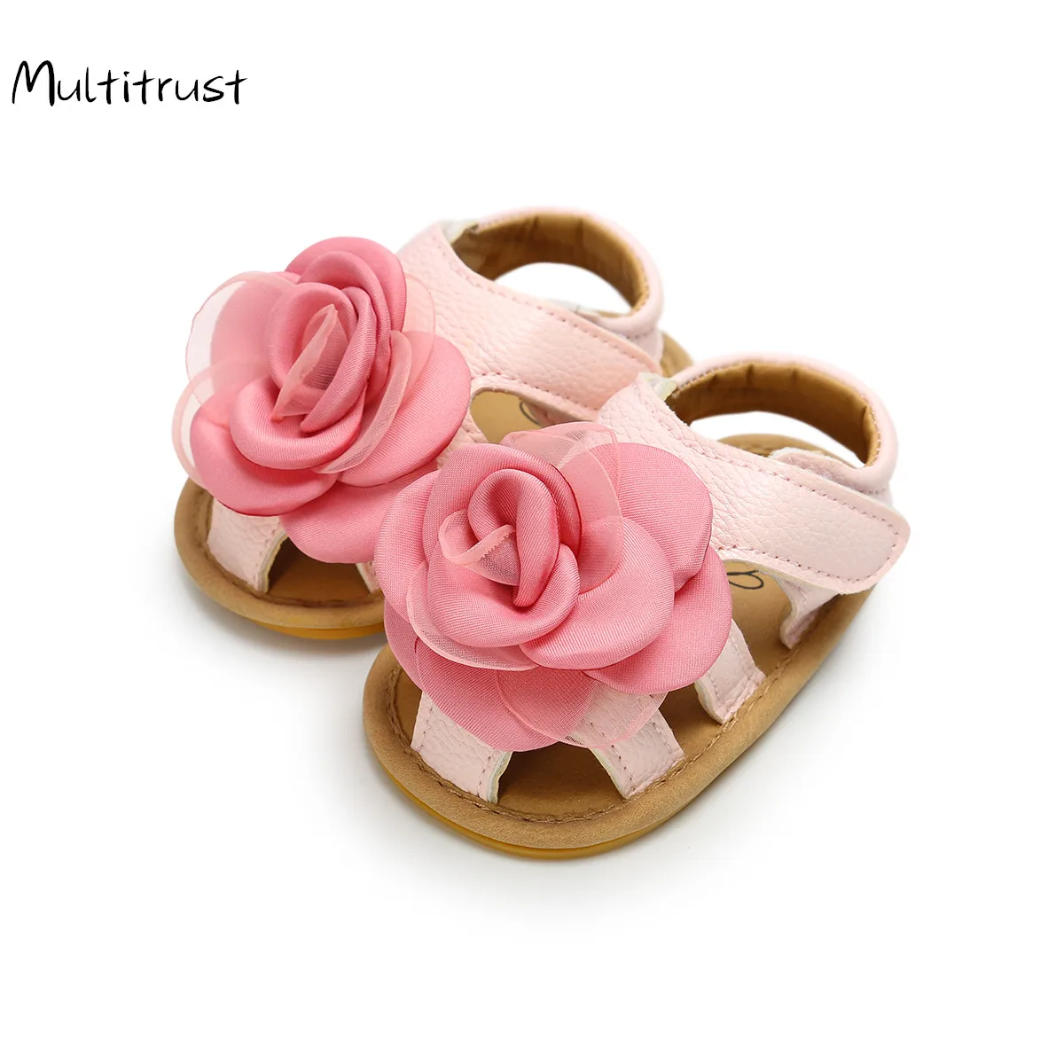 Princess Newborn Baby Infant Kid Girls Soft Sole Antiskid Toddler Summer Flower Cute Sandals Shoes 0-18M |
