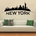 Настенные виниловые наклейки в стиле Нью-Йорка для домашнего декора, гостиной, спальни, Нью-Йорка, настенные наклейки, украшения дома, обои 4305