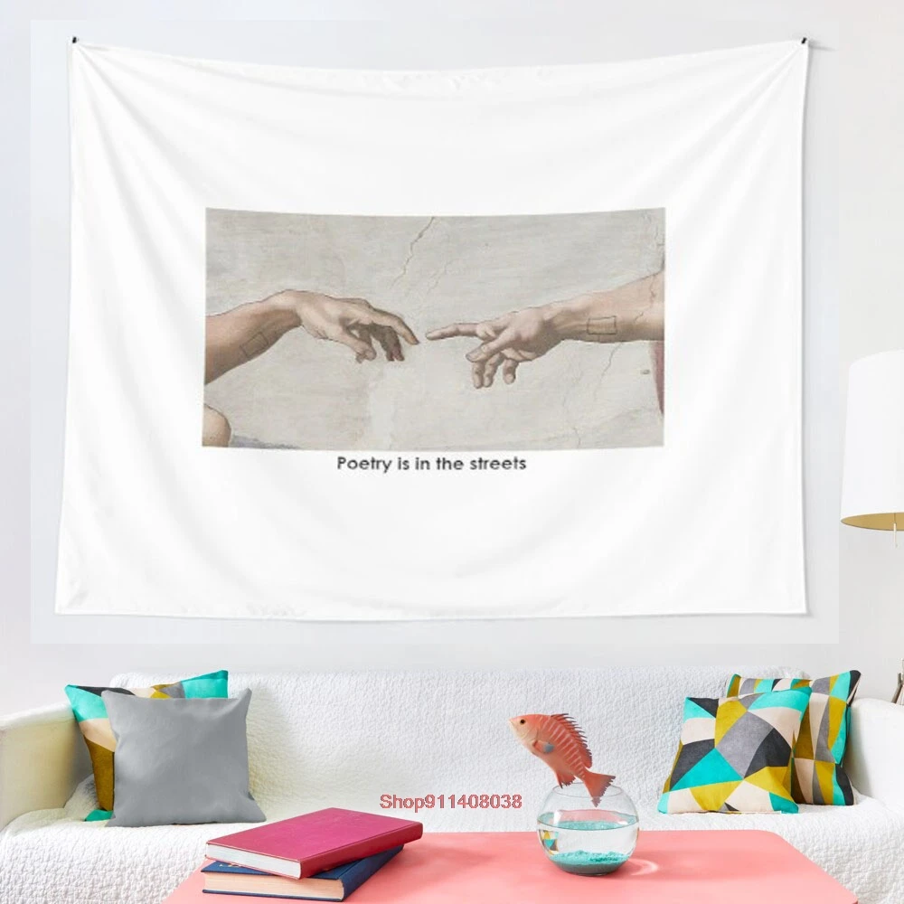 

Poetry is in the Streets The 1975 Love it if We Made it tapestry Wall Hanging Tapestries for Living Room Bedroom Home Decor