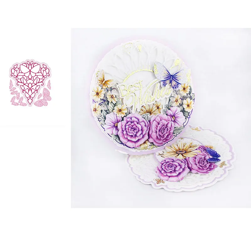 

Beautiful Butterfly Flower Love Figure Cutting Die Scrapbook Diary Decoration Embossing DIY Greeting Card Making 2021