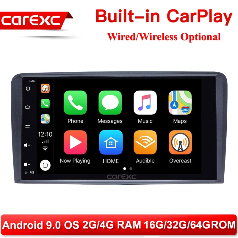 Автомобильный мультимедийный плеер CarExc 2 din Android 9 головное устройство для Audi A3 8P S3