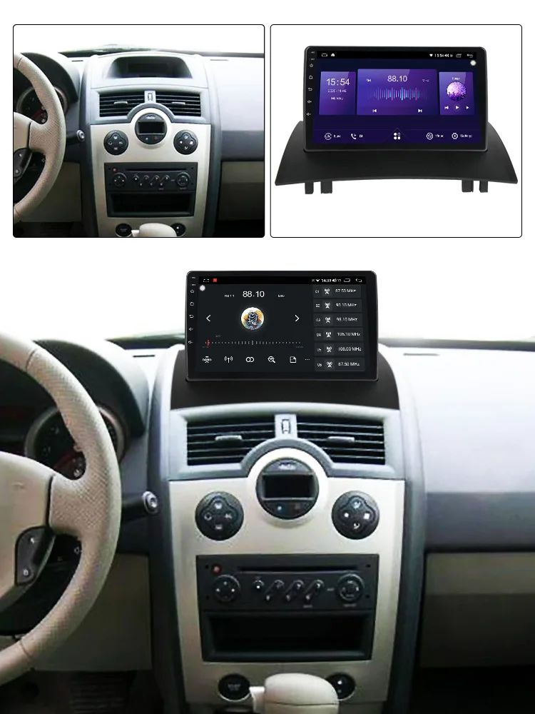 8-Core Android 11 автомобильное радио для Renault Megane 2 2002-2009 Мультимедиа Видео плеер GPS