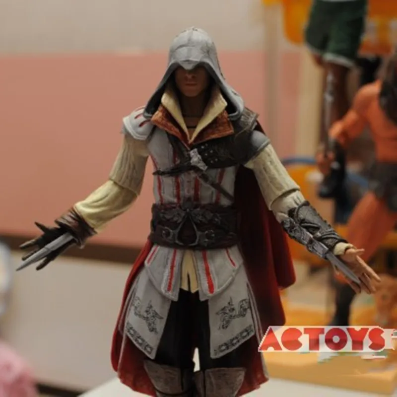 

NECA Action Figure Assassin's Creed 2 2nd Generation Ezio White Creed 7 inch Movable Doll Model Toy Collection Gift