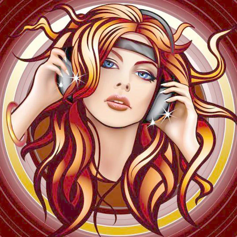 Рукоделие &quotсделай сам&quot: Алмазная вышивка крестиком на рисунке &quotслушать