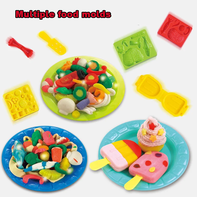 Нетоксичная машина для бургеров из цветной глины набор инструментов формовки