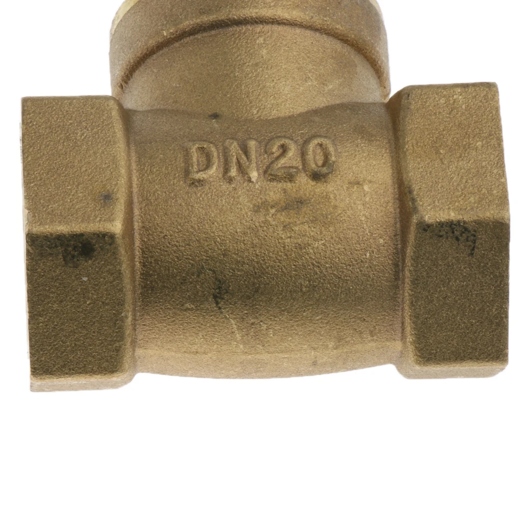 

DN20 One Way Swing Check Valve, Female Thread, Brass Material, 3/4 inch