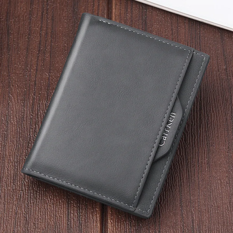 

NO.ONEPAUL New Men's wallet short men wallet wallet with loose-leaf can put the driver's license men's retro dollar clip snap