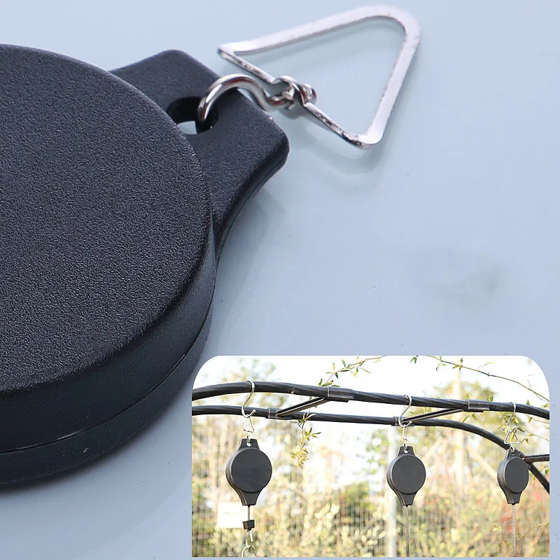 1 шт. выдвижной шкив завод вешалка крючок Портативный садовый инструмент