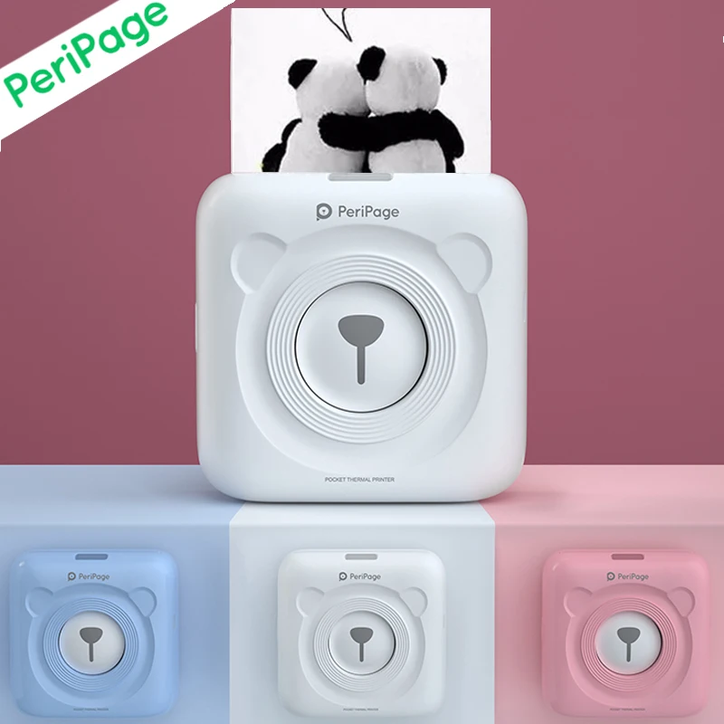 Карманный фотопринтер Peripage A6 200 58 мм портативный мобильный телефон с Bluetooth