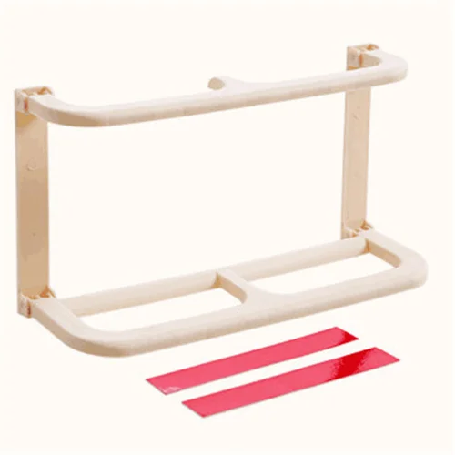 2 Layer Beige Складная стойка для обуви двухслойные тапочки стойка обувь Органайзер настенное крепление тапочки Подвесная Полка вешалка для хранения домашних - Цвет: 2 Layer Beige