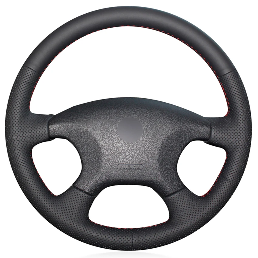 

Black PU Faux Leather DIY Hand-stitched Car Steering Wheel Cover for Citroen Elysee c-elysee Citroen Xsara Picasso