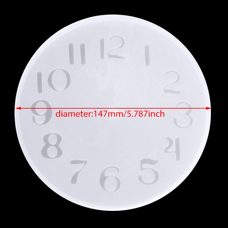 Силиконовая форма для часов с кристаллами рукоделия круглые формы диаметром 14 7