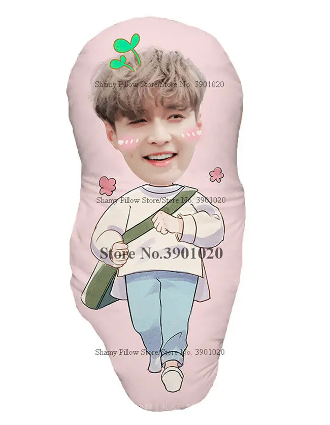 GOT7 EXO подушки V Jungkook Baek Hyun Boyfriend мягкие пользовательские обнимающие подушки подарок для девочки - Цвет: EXO LAY