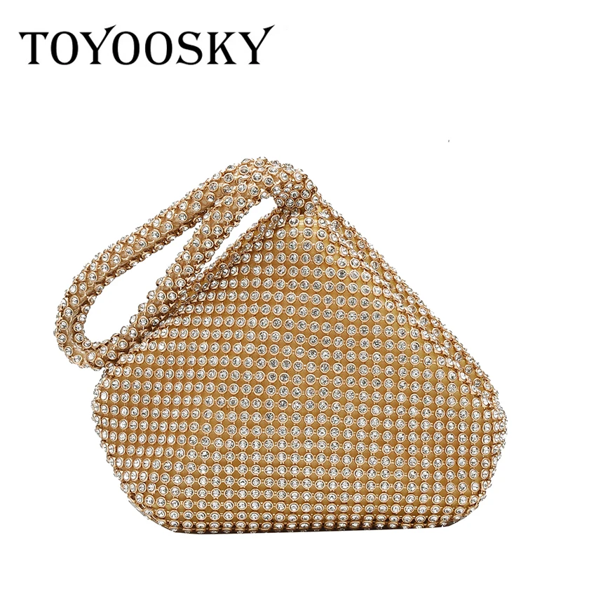 Женский клатч с бриллиантами TOYOOSKY вечерние сумки из кожи сумочки высокого