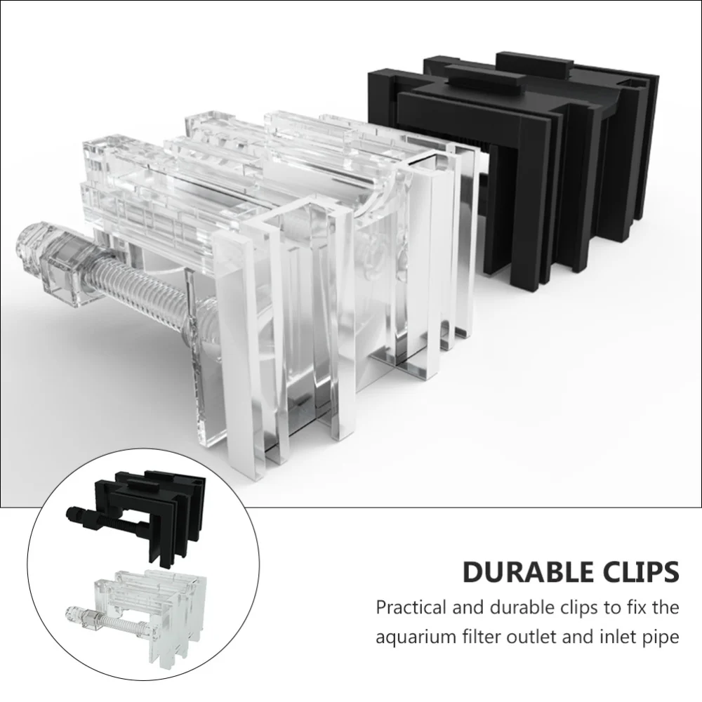 

2Pcs Fish Tank Clips Aquarium Pipe Holder Fish Tank Pipe Fixed Clips Tools