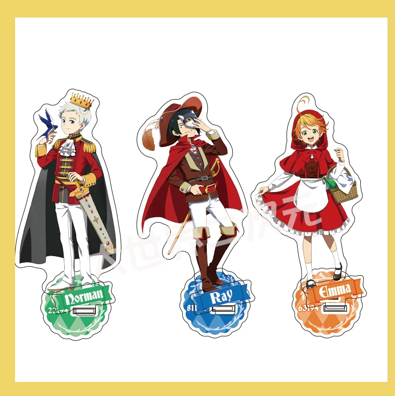 

Anime The Promised Neverland Emma Norman Ray Don Acrylic Stand Figure Model Plate Display Tabletop Decor Cartoon Cosplay Toys