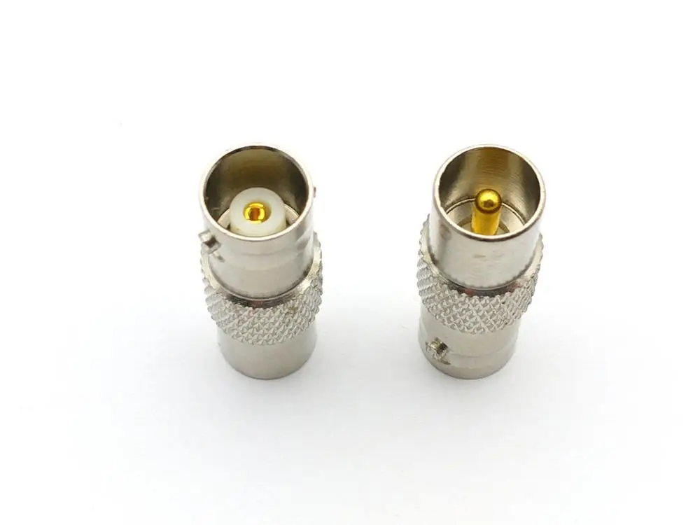 

2 шт латунный BNC Гнездовой разъем для IEC PAL DVB-T TV штекер RF Разъемы адаптер