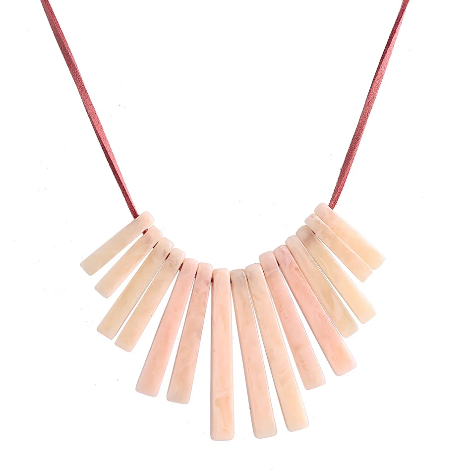 Match-Right Women Trendy Korean Velvet Chain Statement Necklace with Stone For Women Jewelry YJZ-8074 - Окраска металла: as picture