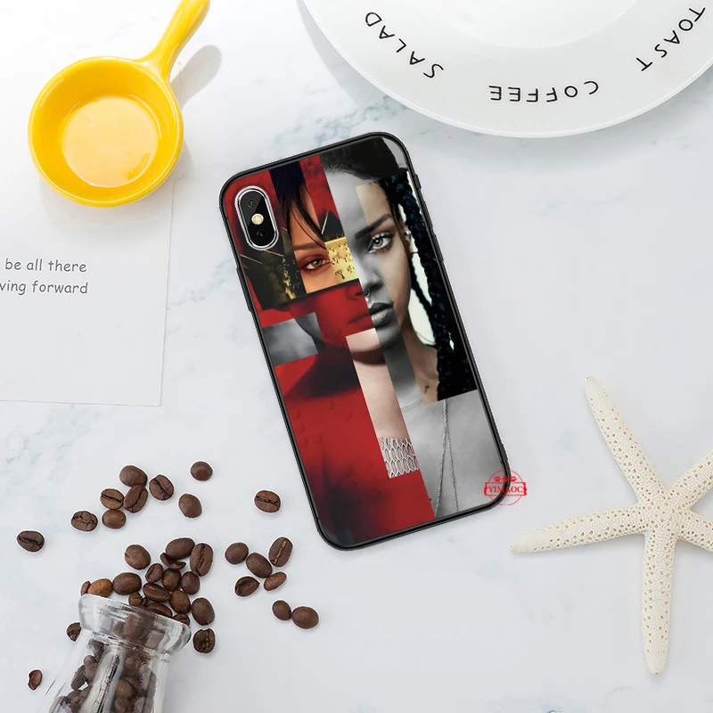Rihanna милый настенный картины роскошный силиконовый чехол для iPhone 5 5S 6 6S Plus 7 8 11 Pro X