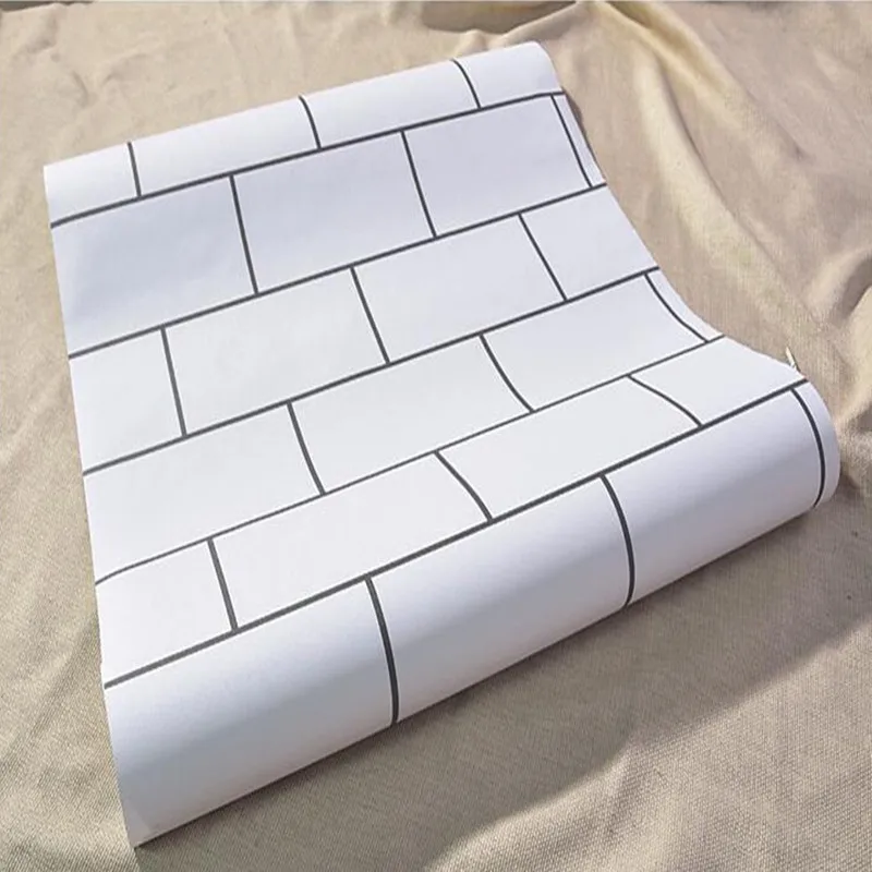 

DIY KitChen PVC Self-Adhesive WallPaper Tile Bathroom Living Room Bedroom Home Decoration Accessories Refurbished Paper Stick