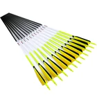 Linkboy карбоновые стрелы для стрельбы из лука ID 6,2 мм Spine300-800 5 дюймов, турецкое перо, традиционный лук для охоты, 6 шт.