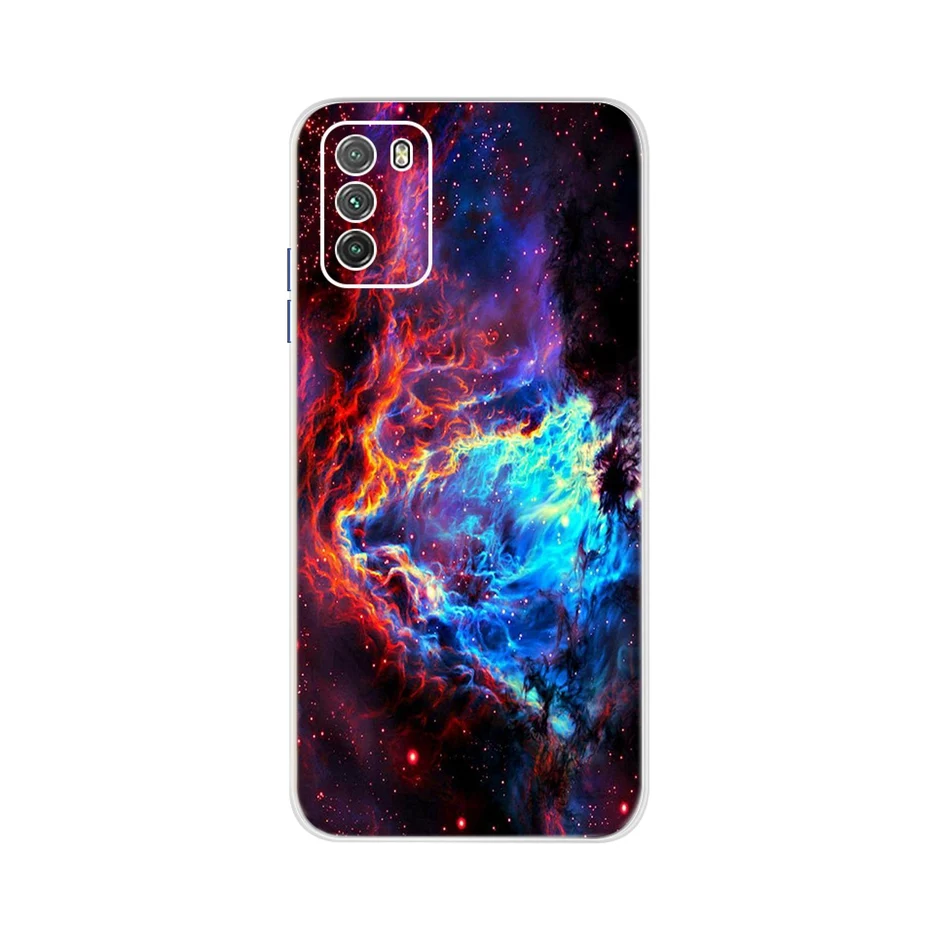 xiaomi leather case cosmos blue For Xiaomi Poco M3 Case Cute Painted Cover Case For Xiaomi Poco M3 Soft TPU Fundas 6.53'' Full Cover Coque PocoM3 Bumper Housing xiaomi leather case hard