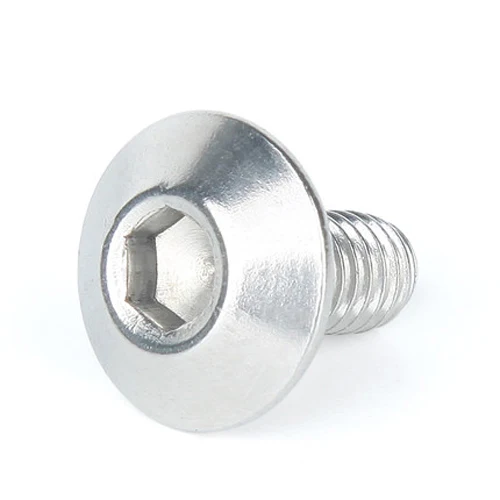 

10Pcs M6 304 Stainless steel Allen large umbrella head screw hexagon mushroom socket bolts 12-30mm Long Head Diameter 13mm/15mm