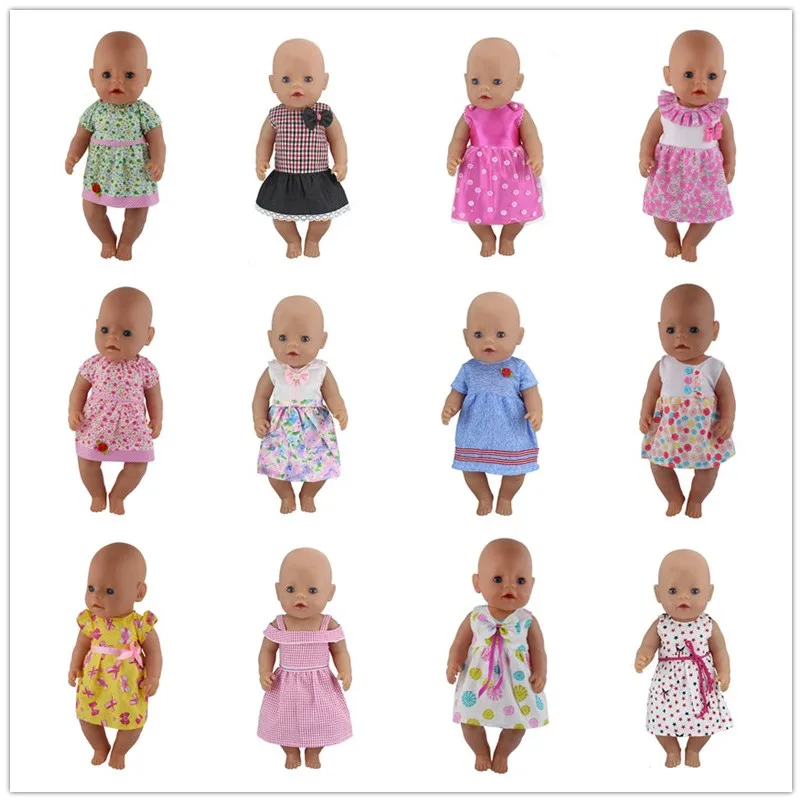 

New Dress Wear For 43cm Zapf Baby Doll 17 Inch Reborn Babies Dolls Clothes