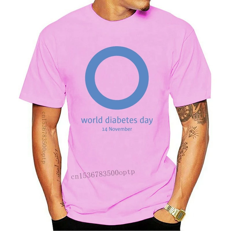 

2019 Fashion Men T Shirt World Diabetes Day Diabetes T Shirt