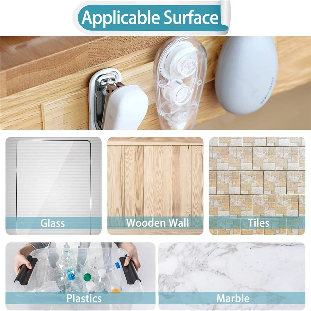

Nano Glue Gadget Transparent Double Sided Tape Waterproof Reusable Traceless 3m5m 20cm Tape Fixed Socket Small Item Office