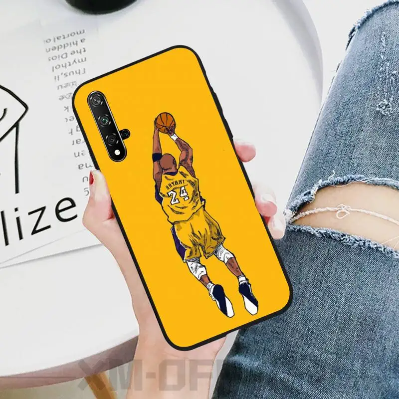 

Kobe Bryant Black TPU Soft Rubber Phone Cover For Honor 10 20 lite view20 7C 5.7inch 8 5 7A 5.45inch 10 20i PLAY 30 PRO