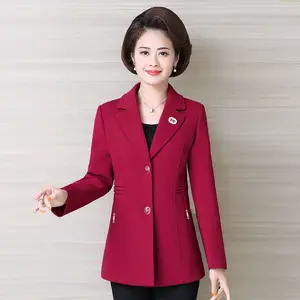 Women's Blazer Jacket New Fashion Middle-aged Women Suit Jacket Fashion Slim Female Coat Suit Plus Size 5XL Women's Clothing 10 item image