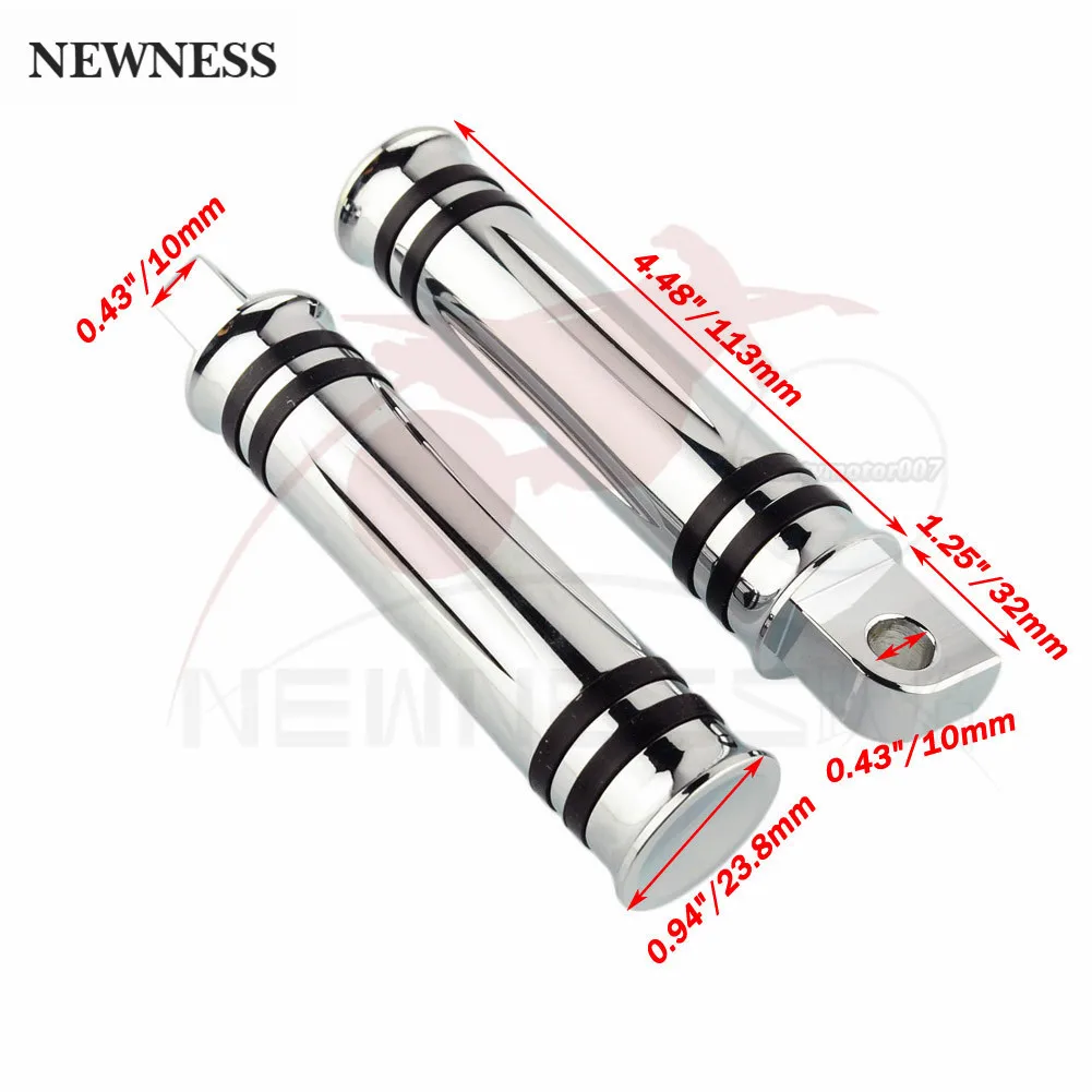 2x мужские мотоциклетные подножки с ЧПУ для ног Harley Sportster Iron Touring Custom Dyna Fat Bob Softail