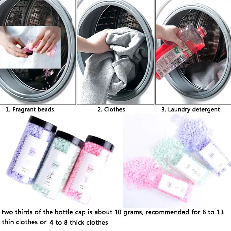 

230g Lasting Fragrance Beads Laundry Softener Washing Clean Detergent Perfume