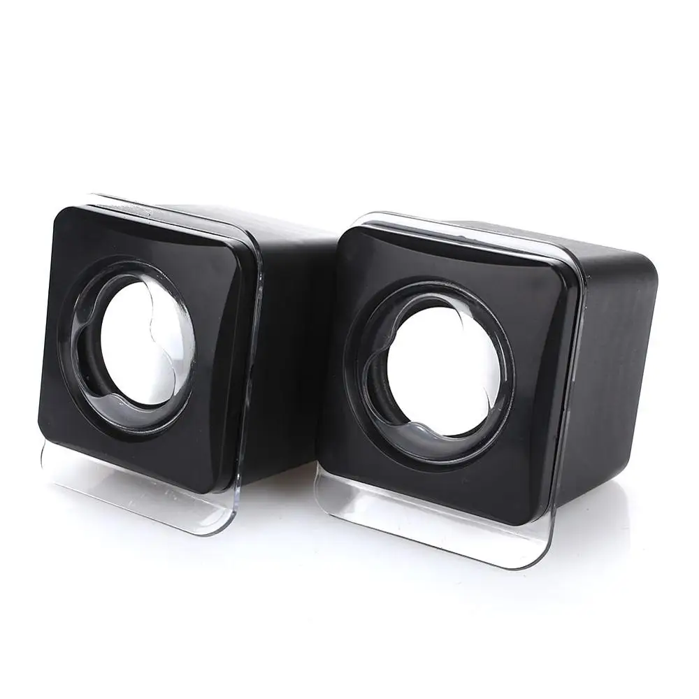 Универсальный портативный проводной мини-динамик для ноутбука ПК стерео аудио